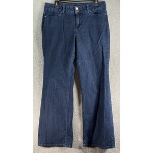 Elle Women's Blue Jeans Size 12 Cotton Blend Stretch Denim